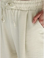 Dámské kalhoty se širokými nohavicemi MILLIVIO khaki FashionStreet UY2661 Dámské kalhoty se širokými nohavicemi MILLIVIO khaki FashionStreet UY2661