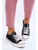 Dámské klasické tenisky černé a bílé Ecoma Dámské klasické tenisky černé a bílé Ecoma