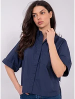 Halenka D70089M11339A tmavě modrá