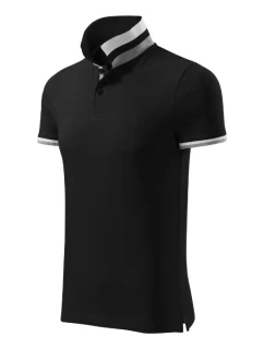 Collar Up polokošile pánská černá