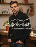 Pánský černý svetr FashionStreet WX2268