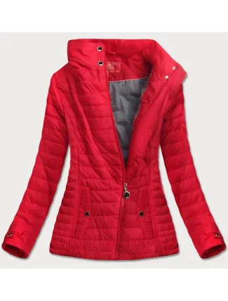 Červená bunda s vysokým stojáčkem (DL016) Červená bunda s vysokým stojáčkem (DL016)