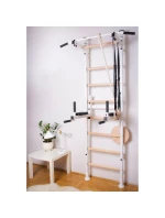 GYMNASTICKÝ BAR GYNASTICKÉ RUCE DĚTSKÉ PŘÍSLUŠENSTVÍ MATERIÁL BÍLÁ LAVY 413 dětské