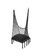 Závěsná sedačka DRAGON HAMMOCK 60x60x115 cm s polštářem DARK GREY