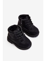 práškové černé teplé Dětské boty traper Dexter práškové černé teplé Dětské boty traper Dexter