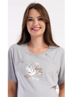 Dámská noční košile mateřská Čáp s miminkem Dámská noční košile mateřská Čáp s miminkem