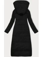 Černá oboustranná zimní bunda s mechovitou kožešinou J Style (16M9167-392)