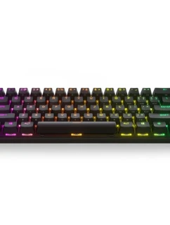 SteelSeries Apex Pro Mini herní klávesnice LED světlo RGB US Wireless OmniPoint nastavitelný mechanický spínač Bezdrátové připojení Bluetooth