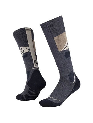Ponožky BUFF Merino Heavyweight Over The Calf 138872779, tmavě modré, velikost 36–38 Ponožky BUFF Merino Heavyweight Over The Calf 138872779, tmavě modré, velikost 36–38