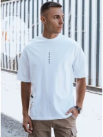 Pánské bílé tričko s potiskem FashionStreet RX5508
