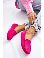Dámské Semišové Mokasíny Fuchsie Morreno