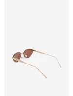 Dámské sluneční brýle s UV filtrem tmavě hnědé