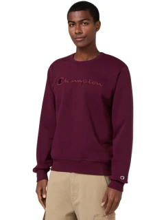 Pánská mikina Champion Crewneck Sweatshirt maroon 220272 RS522 pánské