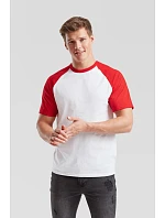 Fruit of the Loom Baseball T Raglánové tričko 16.1026 white/royal blue Fruit of the Loom Baseball T Raglánové tričko 16.1026 white/royal blue