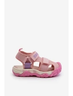 Dětské sandály na suchý zip Big Star NN374238 Růžové Dětské sandály na suchý zip Big Star NN374238 Růžové