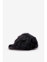 Dámské Kožené Pantofle Černé Wladisa