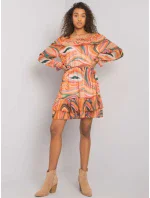 Šaty DHJ SK 15015 1.48P oranžová