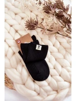 Dámské žebrované ponožky bez tlaku Černe Dámské žebrované ponožky bez tlaku Černe