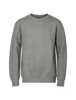 Crew mikina dětská tmavě šedý melír