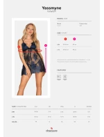 Smyslná košilka Yassmyne babydoll - Obsessive Smyslná košilka Yassmyne babydoll - Obsessive