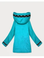 Lekko ocieplana kurtka damska z kapturem Goodlookin niebieska (KK60413-2#)