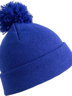 Result Headwear RC 028X Pletená čepice s bambulí 28.028X royal