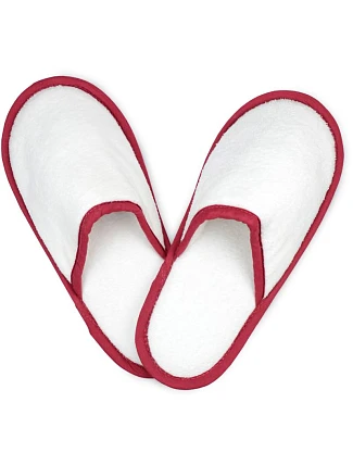 The One Towelling Slippers Froté pantofle 48.1026 white/burgundy