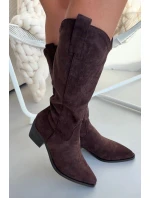 Kozačky na podpatku  model 222528 Step in style