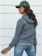 Tmavě šedá dámská mikina s kapucí LARA II FashionStreet BY1334 Tmavě šedá dámská mikina s kapucí LARA II FashionStreet BY1334