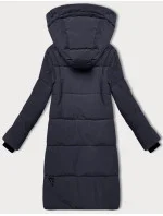 Prošívaná dámská zimní bunda v grafitové barvě LHD (LHD-24572)