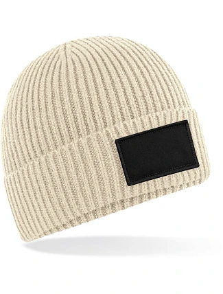 Beechfield B 442R Čepice Patch "Fashion" 53.442R oatmeal/black
