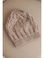 Čepice s fleecem Marta K231 tmavě béžová