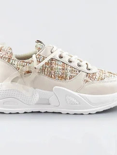 Béžové dámské sportovní boty (7003)