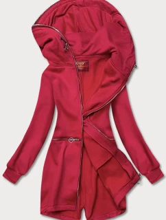 Červená vypasovaná dámská mikina (amg-17)