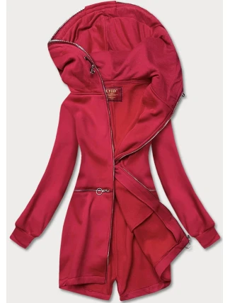 Červená vypasovaná dámská mikina (amg-17)