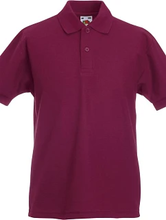 Fruit of the Loom Kids 65/35 Polo Dětské piqué polo 16.3417 burgundy