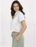 Košile NM KS KA 01148.50P bílá zelená