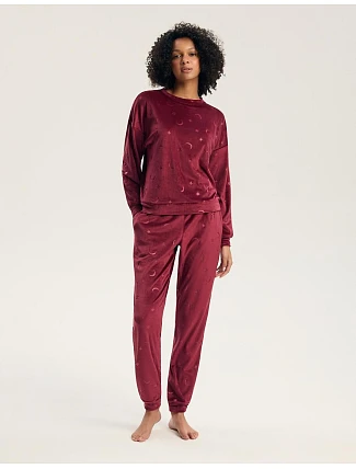 Dámské pyžamo Henderson 45442 Gilly, dlouhé rukávy, velikosti S–3XL Dámské pyžamo Henderson 45442 Gilly, dlouhé rukávy, velikosti S–3XL