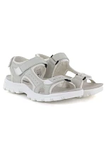 Dámské kožené sportovní sandály na suchý zip šedé Artiker 56C1244