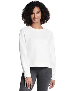 Skechers Skechluxe Elevate s kulatým výstřihem LT152-OFWT, bílé, velikost L