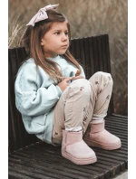 Dívčí Sněhové Teple Boty S Kožešinou S Ušima Růžový Betty Dívčí Sněhové Teple Boty S Kožešinou S Ušima Růžový Betty