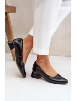 Kožené Lodičky Lewski 3118 Černé