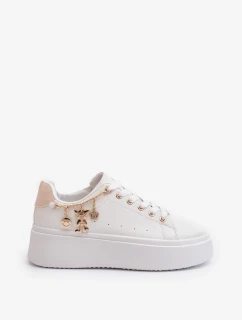 Dámské Tenisky na platformě s přívěsky, Bílá Tivissa