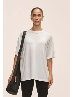 Dámské tričko Casall Oversized Cotton Blend Tee, bílé