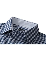 Daiber JN 617 Popelínová kostkovaná košile s dl. rukávem 02.0617 navy/white Daiber JN 617 Popelínová kostkovaná košile s dl. rukávem 02.0617 navy/white