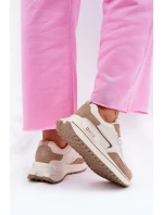 Dámské sneakers Big Star RR274A216 HI-POLY SYSTEM Béžové