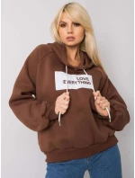 Mikina EM BL 651/2.41X tmavě hnědá