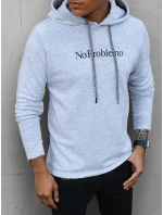 Pánská šedá mikina FashionStreet BX5456