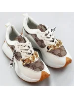 Bílé sportovní boty s řetízkem (N-205) Bílé sportovní boty s řetízkem (N-205)