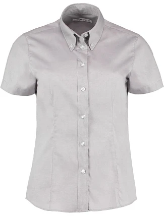 Kustom Kit KK 701 (26-28) Halenka Oxford s krátkým rukávem 43.701X silver grey